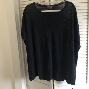 Vince Navy Linen Top